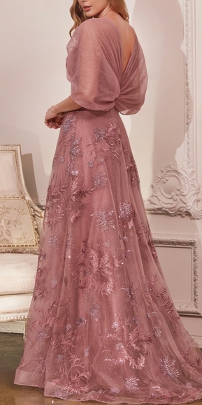 Plus size formal evening mother of the bride gown - Picture 5 of 9